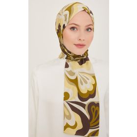 Armine 6348-2-09 Yeşil Kahverengi Şal
