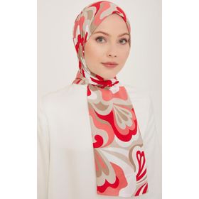 Armine 6348-2-10 Pembe Beyaz Şal