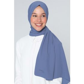 Armine 70x200 Koyu Indigo Trend Medine Ipeği Şal