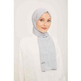 Armine 8-355 Gümüş Düz Renk Şal
