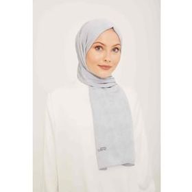 Armine 8-355 Gümüş Düz Renk Şal