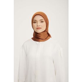 Armine 802 Trend Kahve Düz Renk Jan Jan Şifon Eşarp