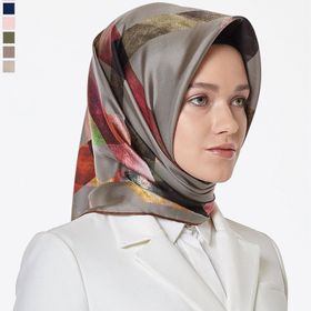 Armine 8105D Tivil İpek Desenli Kadın Eşarp