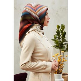 Armine 8237D-02 Nostalji Serisi Twill İpek Eşarp