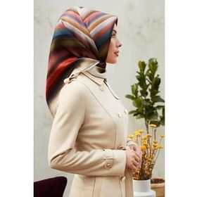 Armine 8237D-02 Nostalji Serisi Twill İpek Eşarp