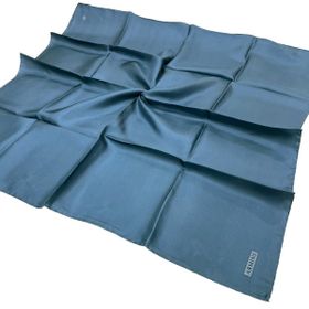 Armine 85 Kot Mavi Twill Düz İpek Eşarp