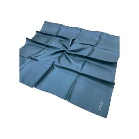 Armine 85 Kot Mavi Twill Düz İpek Eşarp