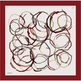 Armine 8902-04 Bordo Desenli Tivil İpek Eşarp