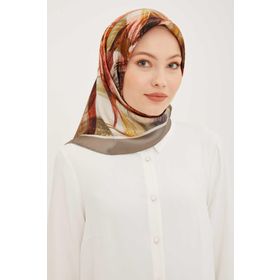Armine 8932-03 Pastel Yeşili Batik Desen Tivil İpek Eşarp