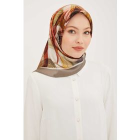 Armine 8932-03 Pastel Yeşili Batik Desen Tivil İpek Eşarp
