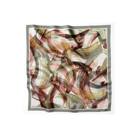 Armine 8932-03 Pastel Yeşili Batik Desen Tivil İpek Eşarp