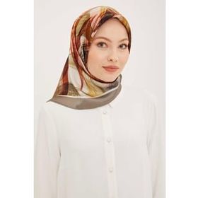 Armine 8932-03 Pastel Yeşili Batik Desen Tivil İpek Eşarp