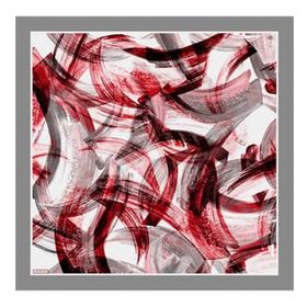 Armine 8932-05 Gri Batik Desen Sura İpek Eşarp