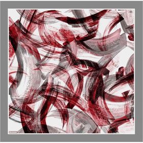 Armine 8932-05 Gri Batik Desen Tivil İpek Eşarp
