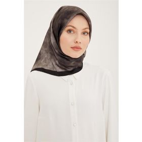 Armine 8933D-54 Tivil Siyah 2023 İlkbahar Yaz İpek Eşarp
