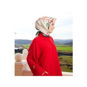Armine 8948D 01 Dj Sura Saf İpek Eşarp