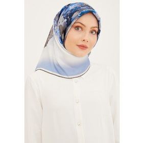Armine 8949D Renkli Twill İpek Eşarp