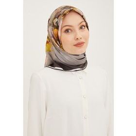 Armine 8949D Renkli Twill İpek Eşarp