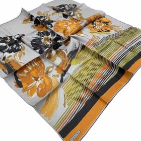 Armine 9047-52 Gri Çiçek Desenli Eşarp