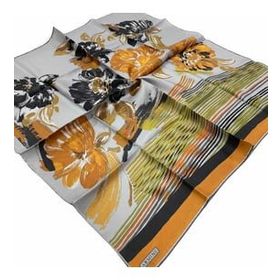 Armine 9047-52 Gri Çiçek Desenli Eşarp