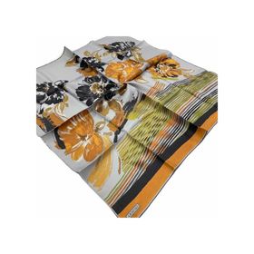 Armine 9047-52 Gri Çiçek Desenli Eşarp
