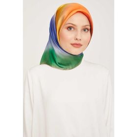 Armine 9051-11 İndigo Desenli Eşarp