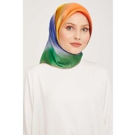 Armine 9051-11 İndigo Desenli Eşarp