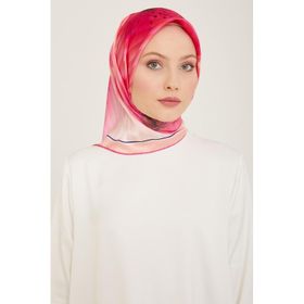 Armine 9100-33 Şeker Pembe Çiçek Desen Sura İpek Eşarp