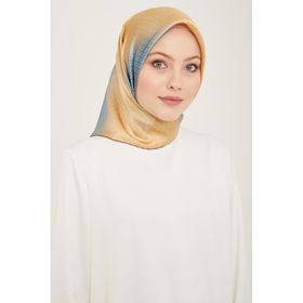 Armine 9104-09 Dore Geçişli Monogram Desen Tivil İpek Eşarp