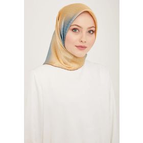 Armine 9104-09 Dore Geçişli Monogram Desen Tivil İpek Eşarp