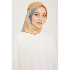 Armine 9104-09 Dore Geçişli Monogram Desen Tivil İpek Eşarp