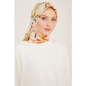 Armine 9110-31 Taş Çiçek Desen Sura İpek Eşarp