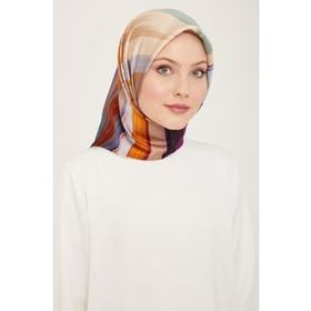 Armine 9131-80 Mor Fırça Desen Sura İpek Eşarp