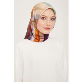Armine 9131-80 Mor Fırça Desen Tivil İpek Eşarp