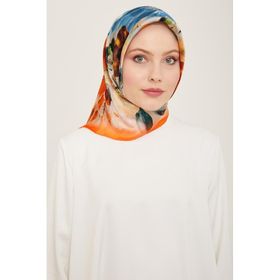 Armine 9133-35 Turuncu İpek Eşarp