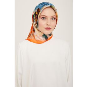 Armine 9133-35 Turuncu İpek Eşarp