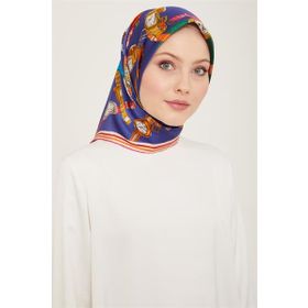 Armine 9141-05 Morcivert Saat Desen Tivil İpek Eşarp