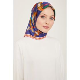 Armine 9141-05 Morcivert Saat Desen Tivil İpek Eşarp