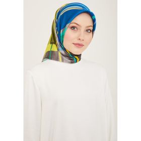 Armine 9147-53 Siyah Karma Desen Sura İpek Eşarp