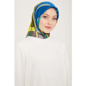 Armine 9147-53 Siyah Karma Desen Sura İpek Eşarp