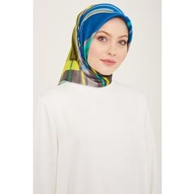 Armine 9147-53 Siyah Karma Desen Sura İpek Eşarp