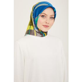 Armine 9147-53 Siyah Karma Desen Sura İpek Eşarp
