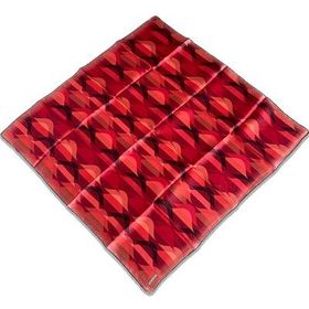 Armine 9169-84 Kırmızı Geometrik Desen Sura İpek Eşarp
