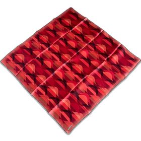 Armine 9169-84 Kırmızı Geometrik Desen Sura İpek Eşarp