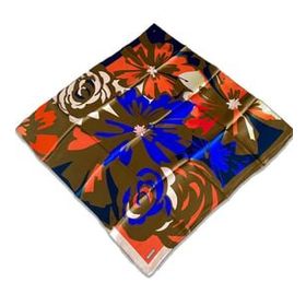 Armine 9170-36 Turuncu Saks Karma Desen Sura İpek Eşarp