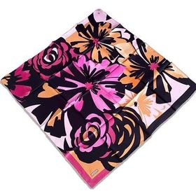 Armine 9170-52 Siyah Pembe Karma Desen Tivil İpek Eşarp