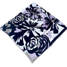 Armine 9170-53 Gri Siyah Karma Desen Sura İpek Eşarp