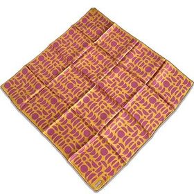 Armine 9174-57 Hardal Pembe Geometrik Desen Sura İpek Eşarp