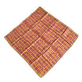 Armine 9174-57 Hardal Pembe Geometrik Desen Sura İpek Eşarp