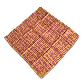 Armine 9174-57 Hardal Pembe Geometrik Desen Sura İpek Eşarp